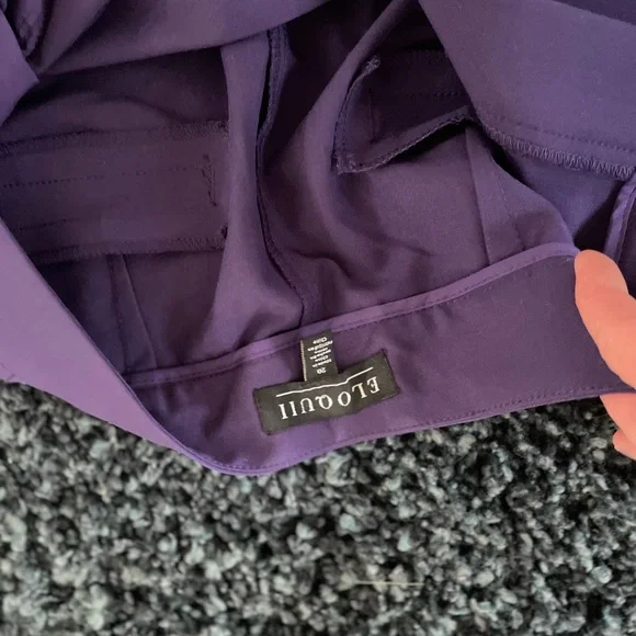 Eloquii Deep Purple Trousers - Picture 2 of 2
